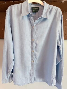 Vintage Lauren by Ralph Lauren linen button down